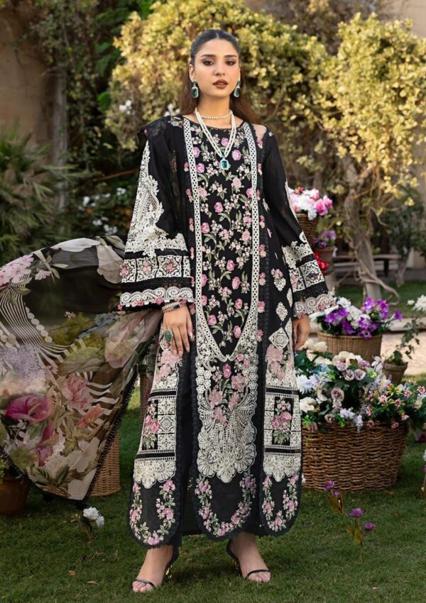 Premium 3 Piece Embroidered Lawn Suit - Unstitched
