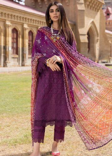 Premium 3 Piece Embroidered Lawn Suit - Unstitched
