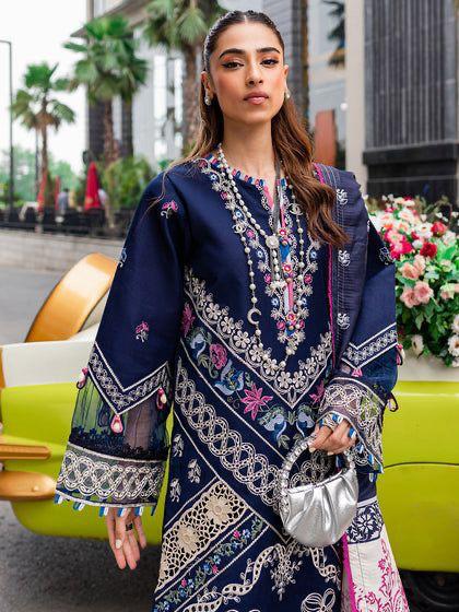Premium 3 Piece Embroidered Lawn Suit - Unstitched
