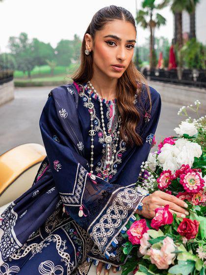 Premium 3 Piece Embroidered Lawn Suit - Unstitched