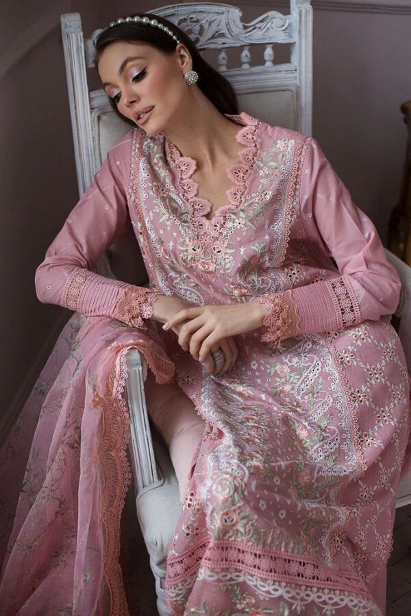 Premium 3 Piece Embroidered Lawn Suit - Unstitched