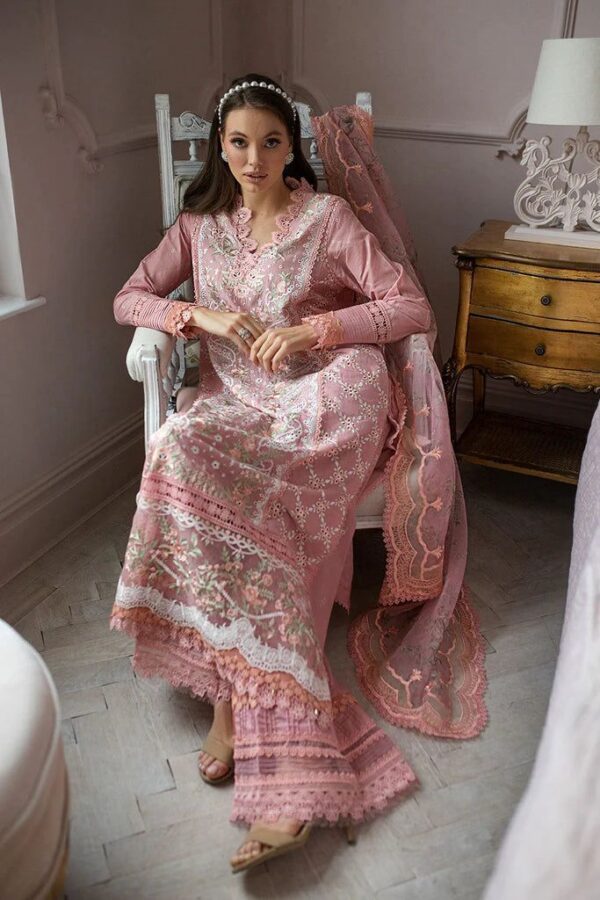 Premium 3 Piece Embroidered Lawn Suit - Unstitched