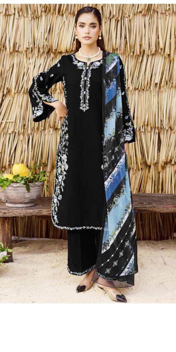 Premium 3 Piece Embroidered Lawn Suit - Unstitched