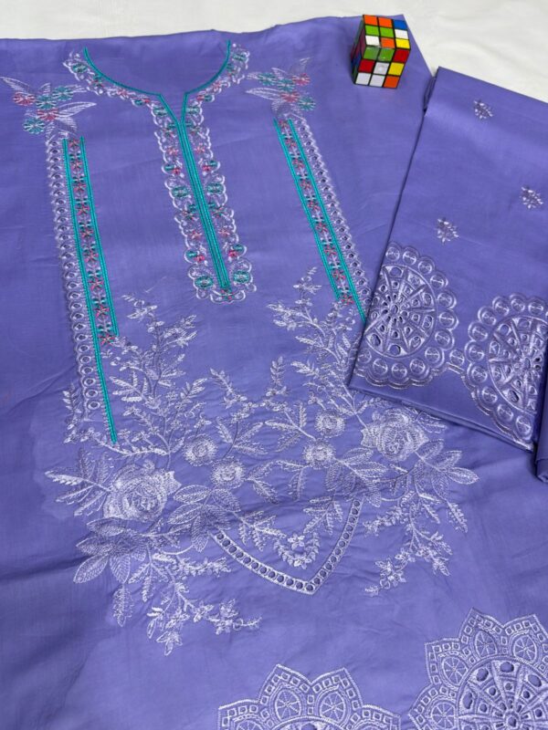 Premium 3 Piece Embroidered Lawn Suit - Unstitched