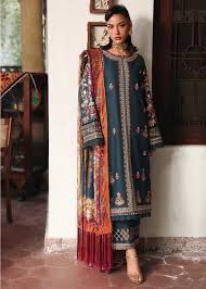 Premium 3 Piece Embroidered Lawn Suit - Unstitched