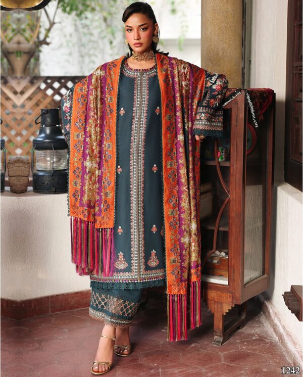 Premium 3 Piece Embroidered Lawn Suit - Unstitched