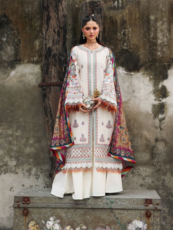 Premium 3 Piece Embroidered Lawn Suit - Unstitched