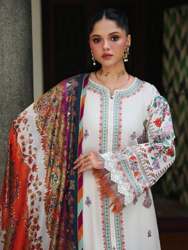Premium 3 Piece Embroidered Lawn Suit - Unstitched