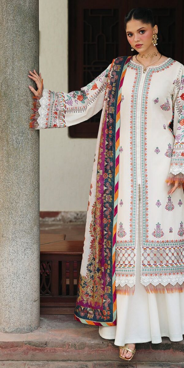 Premium 3 Piece Embroidered Lawn Suit - Unstitched