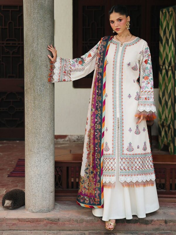 Premium 3 Piece Embroidered Lawn Suit - Unstitched