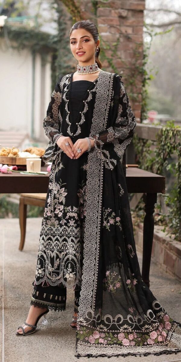 Premium 3 Piece Embroidered Lawn Suit - Unstitched