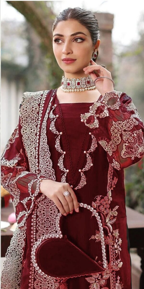 Premium 3 Piece Embroidered Lawn Suit - Unstitched
