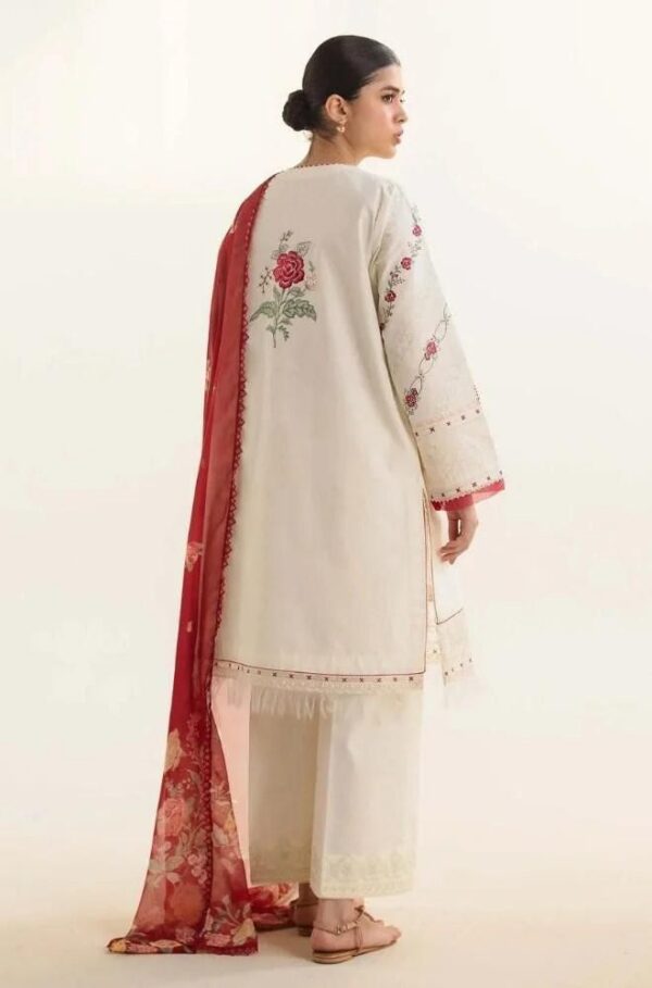 Premium 3 Piece Embroidered Lawn Suit - Unstitched