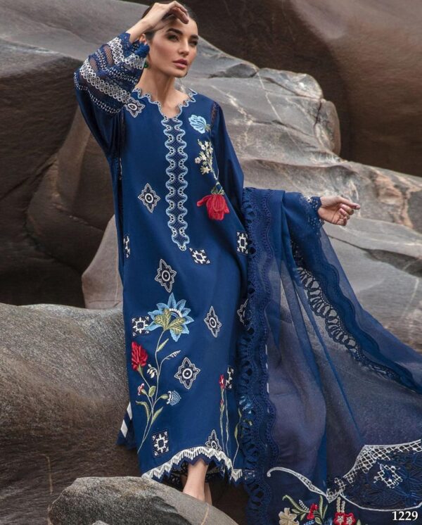 Premium 3 Piece Embroidered Lawn Suit - Unstitched