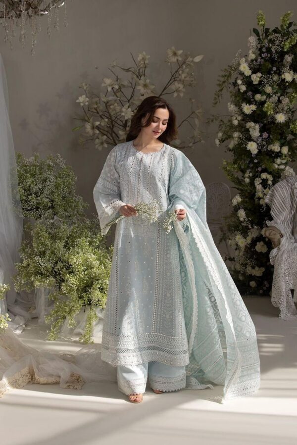 Premium 3 Piece Embroidered Lawn Suit - Unstitched