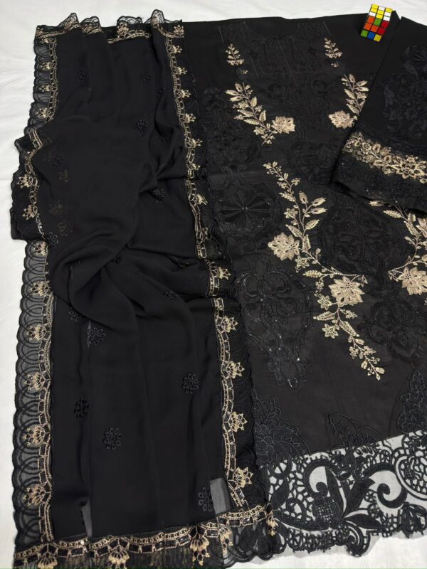 Premium 3 Piece Embroidered Lawn Suit - Unstitched