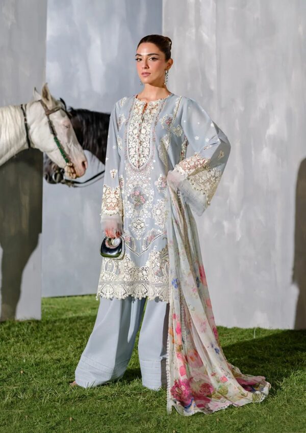 Premium 3 Piece Embroidered Lawn Suit - Unstitched