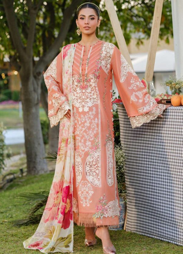Premium 3 Piece Embroidered Lawn Suit - Unstitched