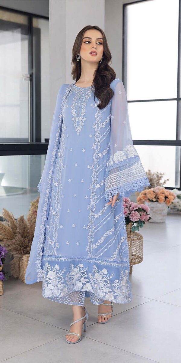 Premium 3 Piece Embroidered Lawn Suit - Unstitched