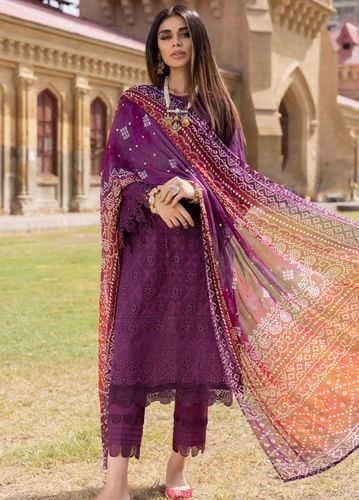 Premium 3 Piece Embroidered Lawn Suit - Unstitched
