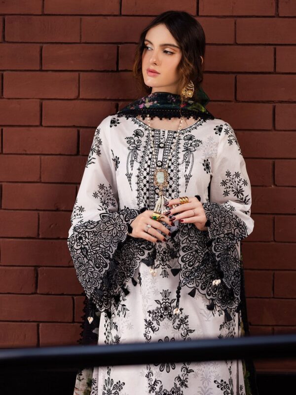 Premium 3 Piece Embroidered Lawn Suit - Unstitched
