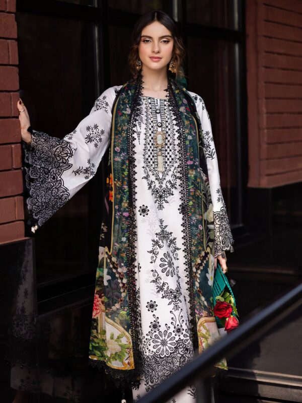 Premium 3 Piece Embroidered Lawn Suit - Unstitched