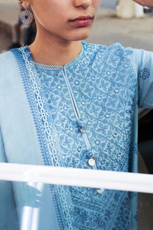Premium 3 Piece Embroidered Lawn Suit - Unstitched