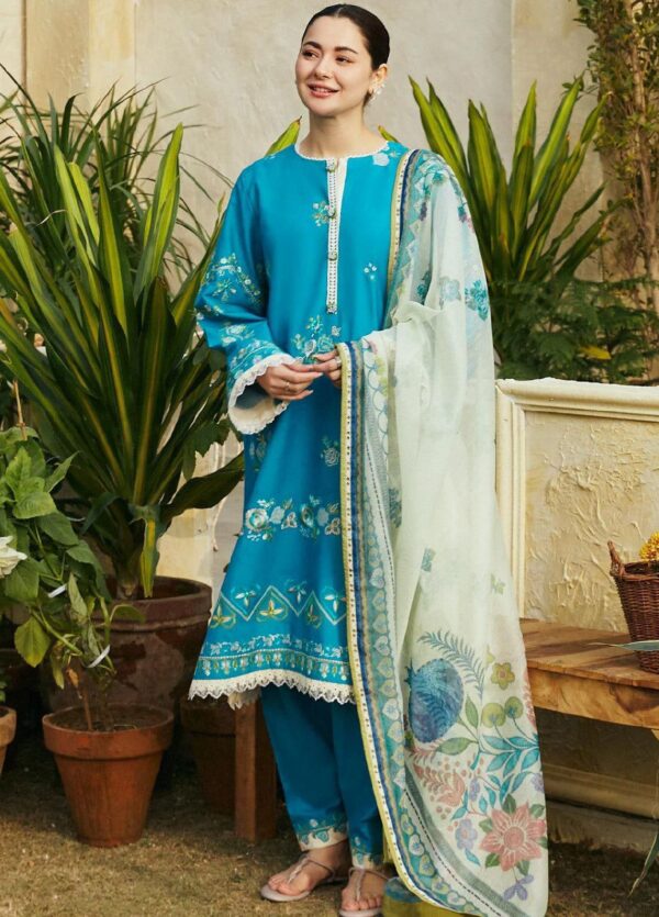 Premium 3 Piece Embroidered Lawn Suit - Unstitched