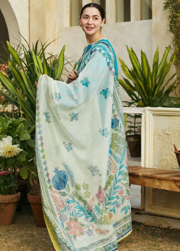 Premium 3 Piece Embroidered Lawn Suit - Unstitched