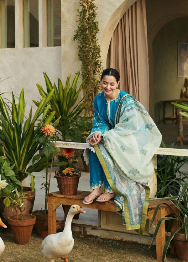 Premium 3 Piece Embroidered Lawn Suit - Unstitched
