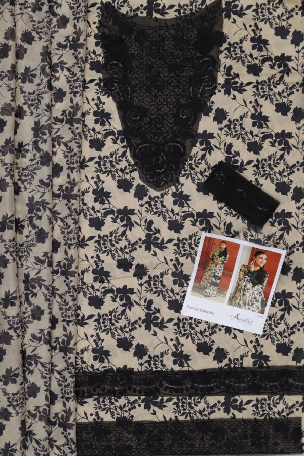 Premium 3 Piece Embroidered Lawn Suit - Unstitched