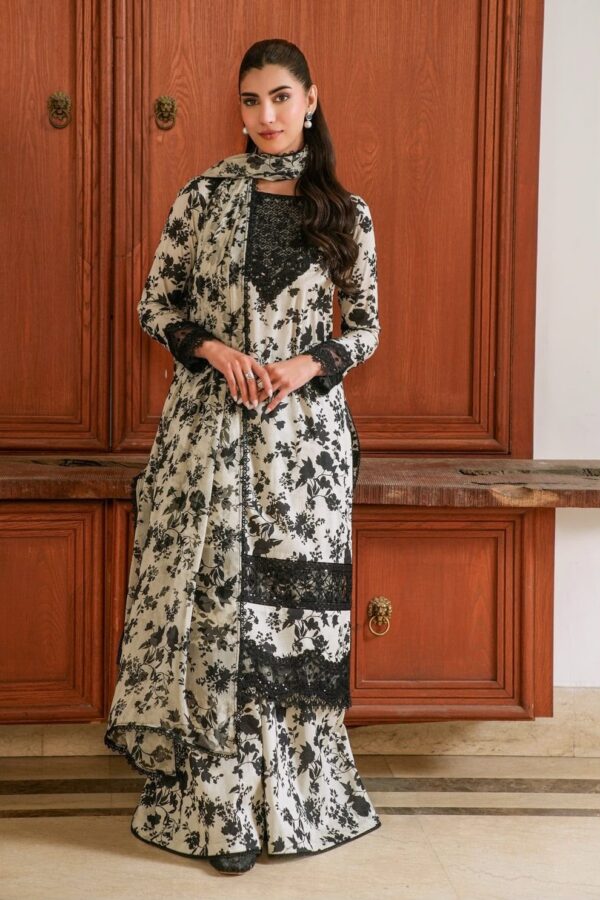 Premium 3 Piece Embroidered Lawn Suit - Unstitched