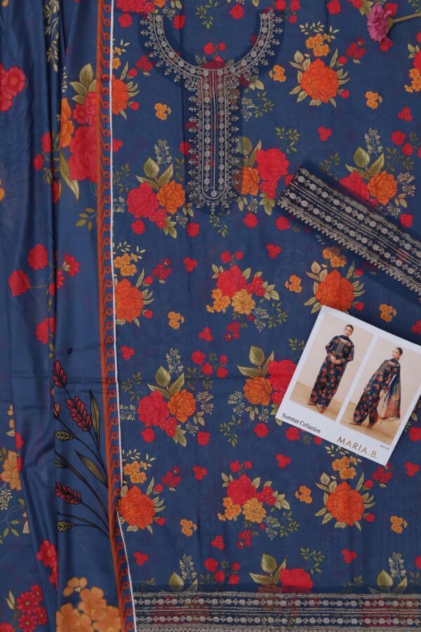 Premium 3 Piece Embroidered Lawn Suit - Unstitched
