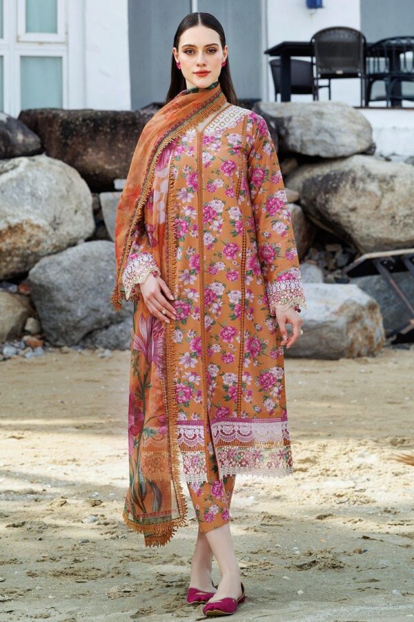 Premium 3 Piece Embroidered Lawn Suit - Unstitched