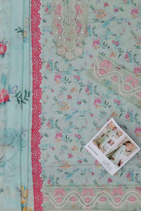 Premium 3 Piece Embroidered Lawn Suit - Unstitched