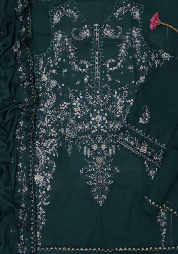Premium 3 Piece Embroidered Lawn Suit - Unstitched