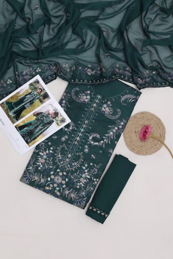 Premium 3 Piece Embroidered Lawn Suit - Unstitched
