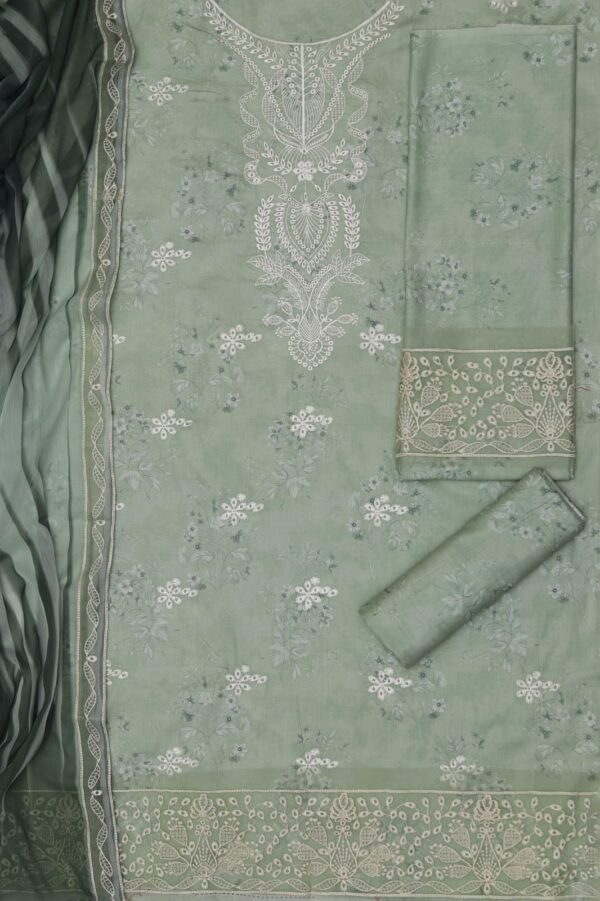 Premium 3 Piece Embroidered Lawn Suit - Unstitched