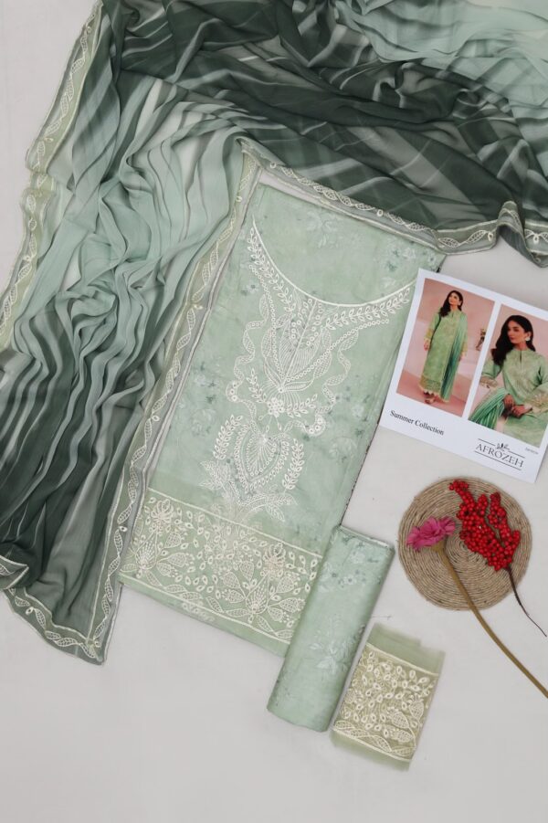 Premium 3 Piece Embroidered Lawn Suit - Unstitched