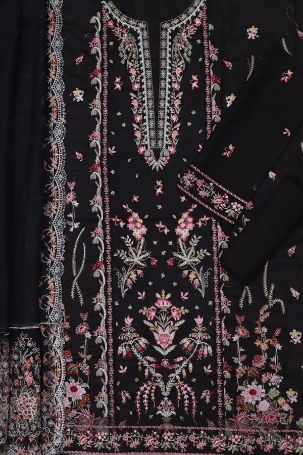 Premium 3 Piece Embroidered Lawn Suit - Unstitched
