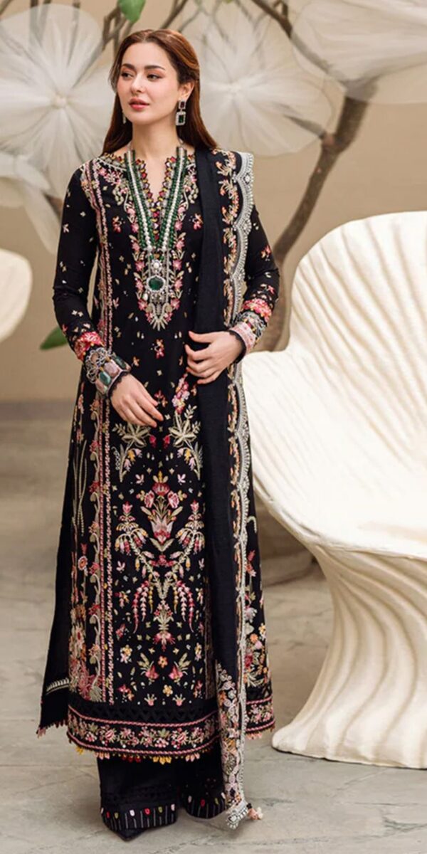 Premium 3 Piece Embroidered Lawn Suit - Unstitched