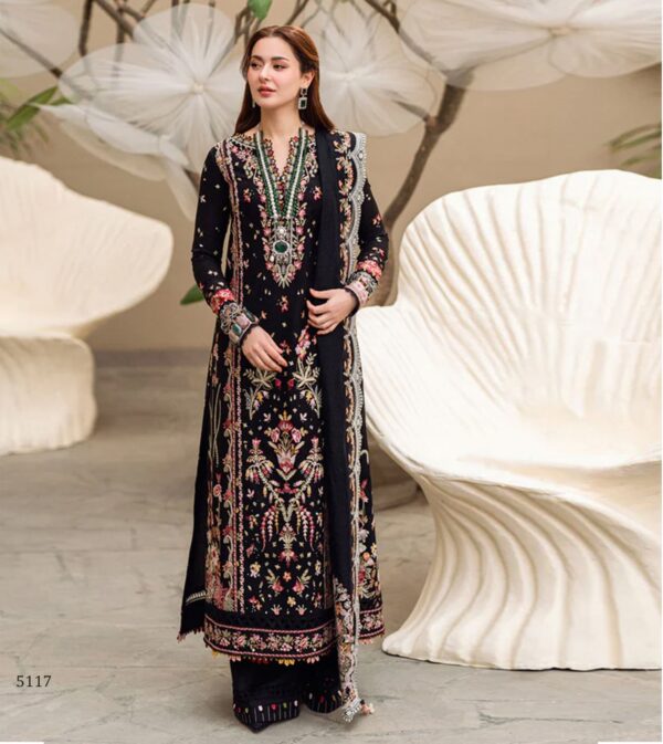 Premium 3 Piece Embroidered Lawn Suit - Unstitched