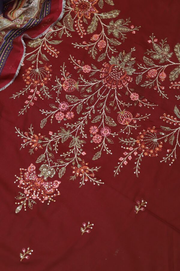 Premium 3 Piece Embroidered Lawn Suit - Unstitched