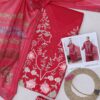 Premium 3 Piece Embroidered Lawn Suit - Unstitched