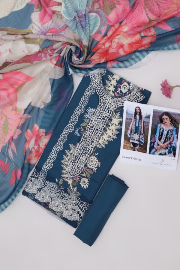 Premium 3 Piece Embroidered Lawn Suit - Unstitched