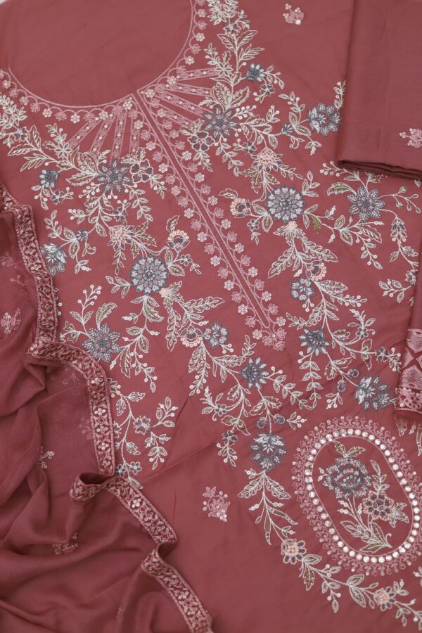 Premium 3 Piece Embroidered Lawn Suit - Unstitched