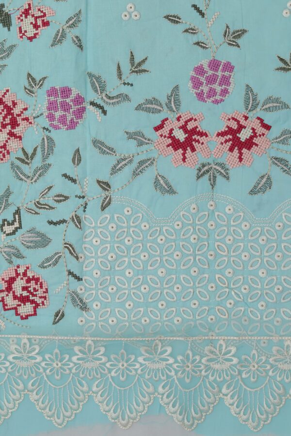 Premium 3 Piece Embroidered Lawn Suit - Unstitched