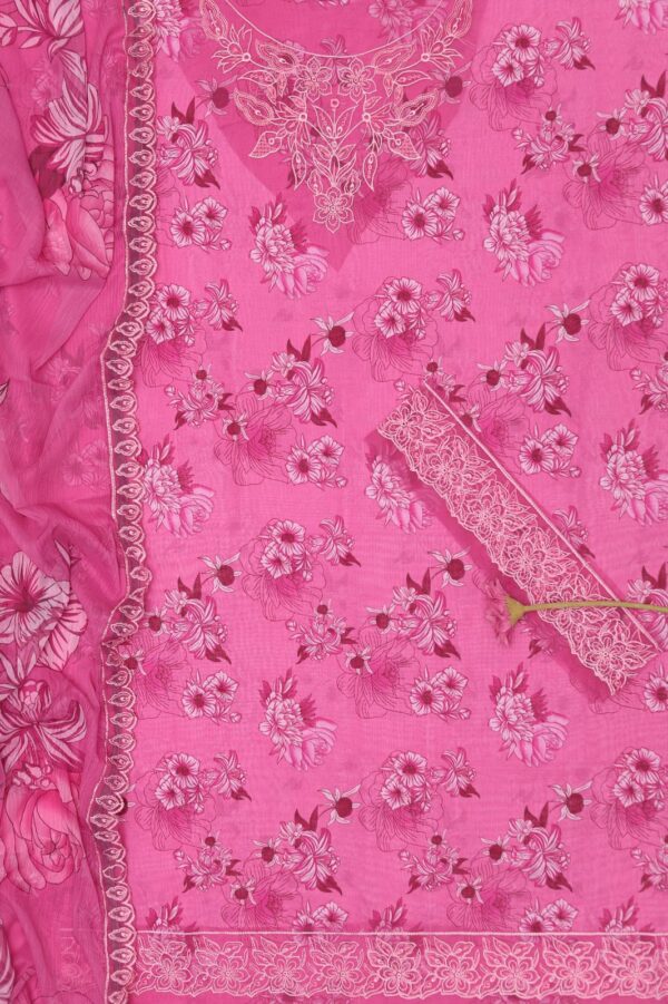 Premium 3 Piece Embroidered Lawn Suit - Unstitched