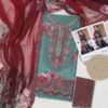 Premium 3 Piece Embroidered Lawn Suit - Unstitched