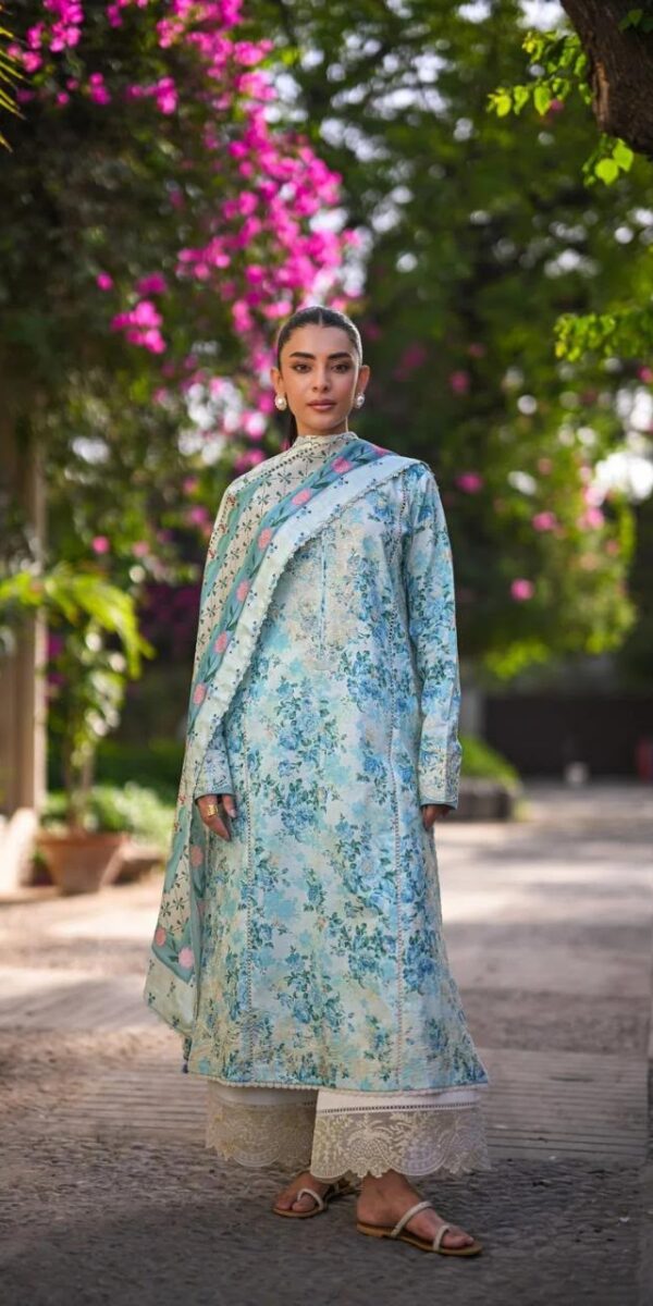 Premium 3 Piece Embroidered Lawn Suit - Unstitched